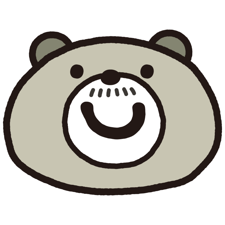 熊の顔ロゴ